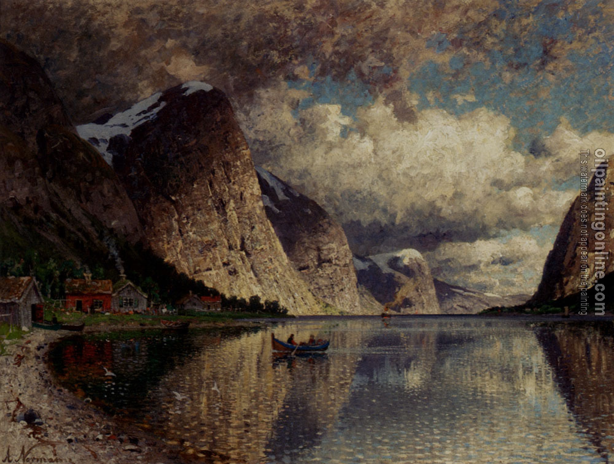 Adelsteen Normann - A Clody Day On A Fjord